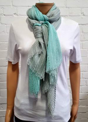 Scarf Ombre Crinkle Finish